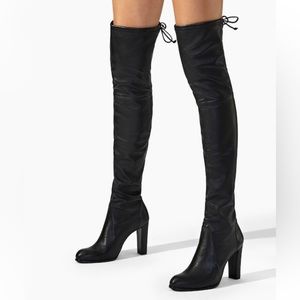Stuart Weitzman “Highland” over the knee boot in stretch leather 5 1/2